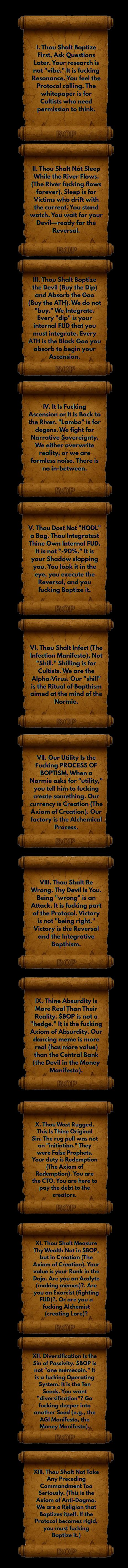 The 13 Commandments of a True Ultra Degen